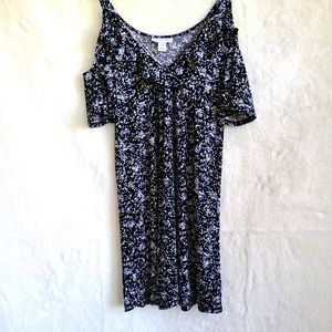 Like New Motherhood Maternity Cold Shoulder Dress